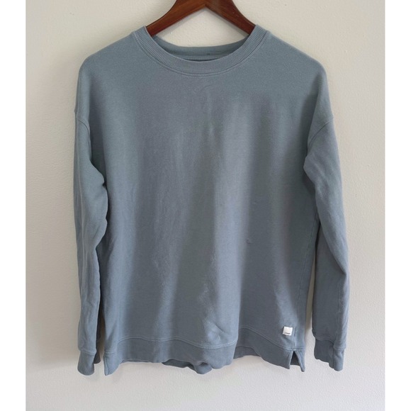 Vuori Women's Smoke Blue Oversized Laguna Crewneck Sweatshirt Size S - Picture 2 of 8